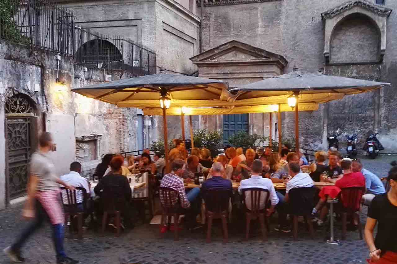 soirée à rome