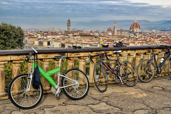 Vélos avec vue sur Florence